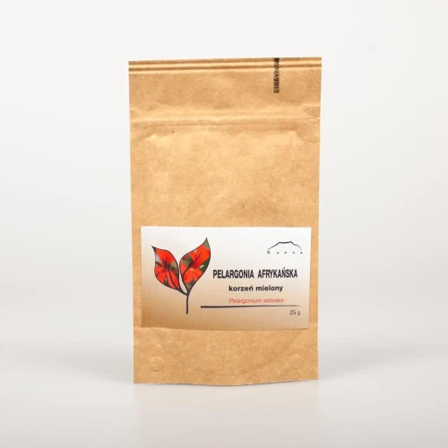 Pelargonia afrykańska korzeń mielony 25 g - Nanga