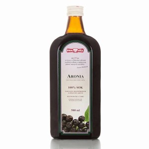 Sok aronia 100% bez cukru 500 ml - Polska Róża