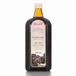 Sok czarny bez 100% bez cukru 500 ml - Polska Róża