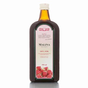 Sok malina 100% bez cukru 500 ml - Polska Róża