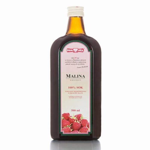 Sok malina 100% bez cukru 500 ml - Polska Róża