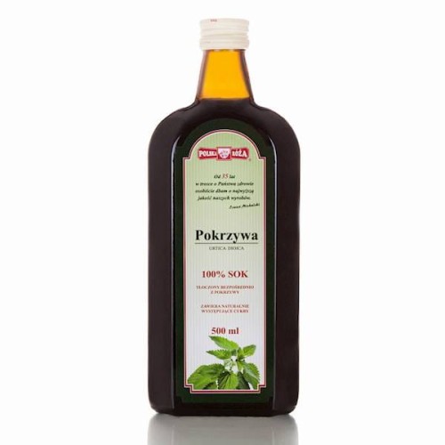 Sok pokrzywa 100% bez cukru 500 ml - Polska Róża