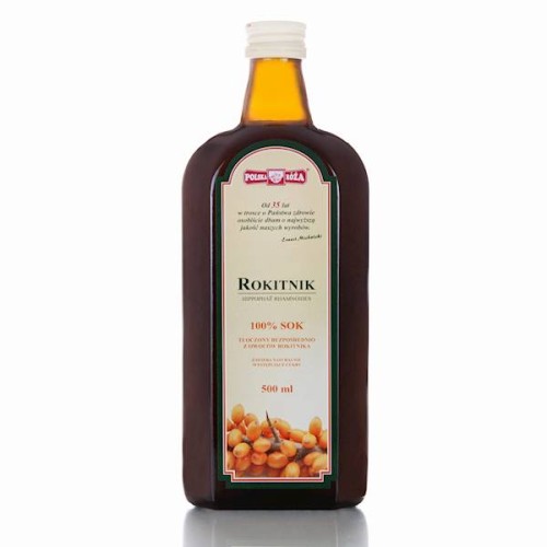 Sok rokitnik 100% bez cukru 500 ml - Polska Róża