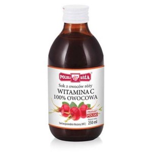 Sok z owoców dzikiej róży Owocowa Witamina C 250 ml - Polska Róża