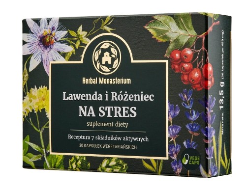 Lawenda i Różeniec na Stres 30 kapsułek - Herbal Monasterium