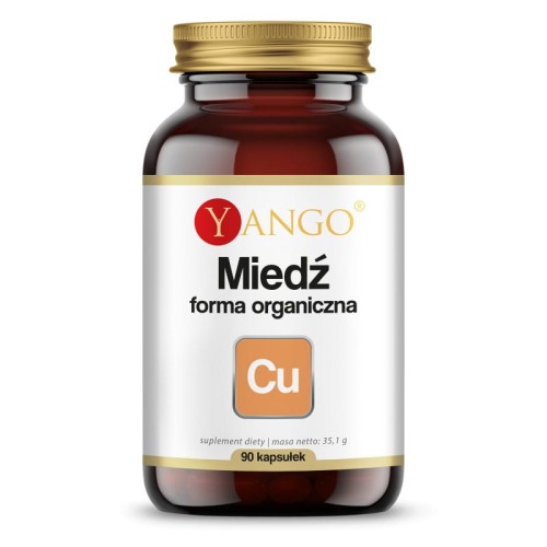 Miedź - Forma organiczna - 90 kapsułek - Yango