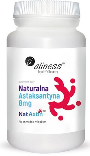Naturalna Astaksantyna Nat Axtin 8 mg 60 kapsułek - Aliness