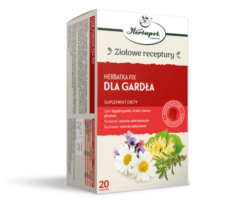 Herbatka dla gardła fix 20 x 2 g - Herbapol Kraków