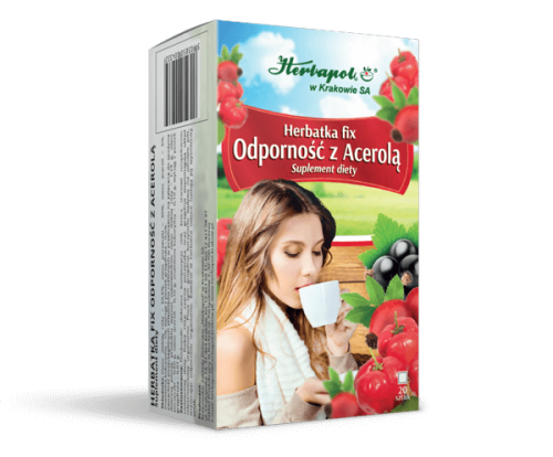 Herbatka odporność z acerolą fix 20 x 2 g - Herbapol Kraków