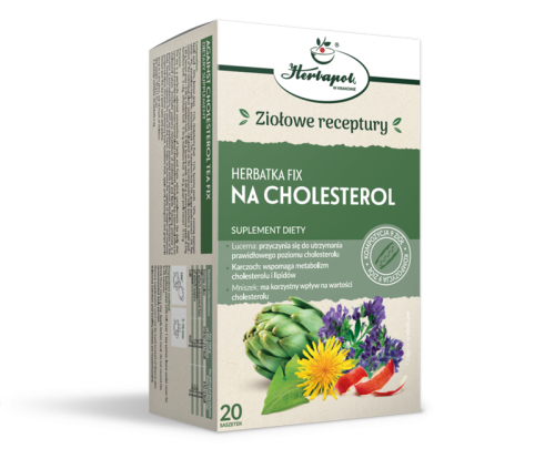 Herbatka na cholesterol fix 20 x 2 g - Herbapol Kraków