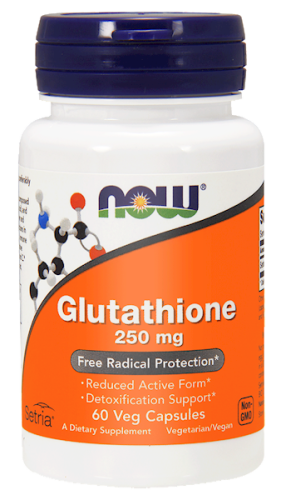 Glutathione (Glutation) 250 mg - 60 kapsułek - Now