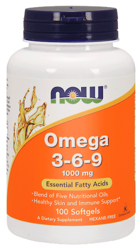 Omega 3-6-9 1000 mg - 100 kapsułek - Now