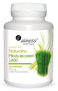 Naturalny młody jęczmień 120 tabletek - Aliness
