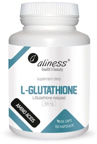 L-Glutathione reduced 500 mg 100 kapsułek vege - Aliness