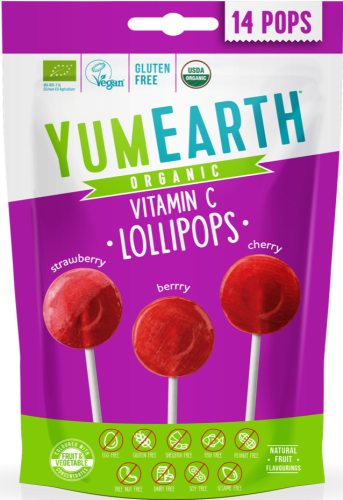 Lizaki Owocowe z witaminą C 87g EKO (14 sztuk) - YumEarth Organic