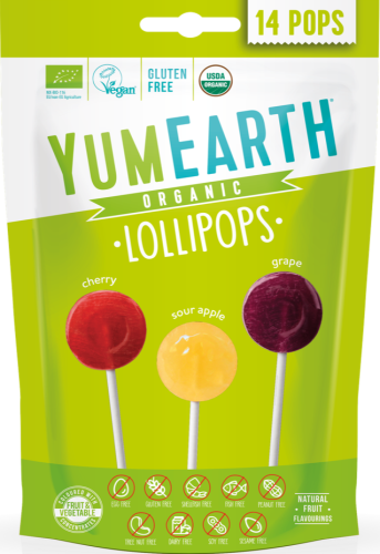 Lizaki Owocowe Kwaśne 87g EKO (14 sztuk) - YumEarth Organic