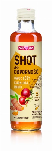 Shot na odporność bez cukru 250 ml - Polska Róża