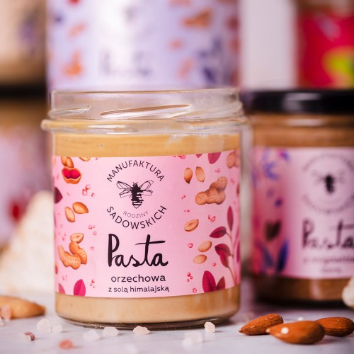Pasta orzechowa z solą himalajską 300 g - Pasieki Rodziny Sadowskich