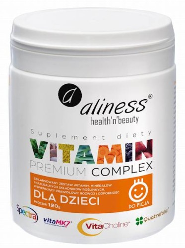 Premium Vitamin Complex dla dzieci proszek 120 g - Aliness