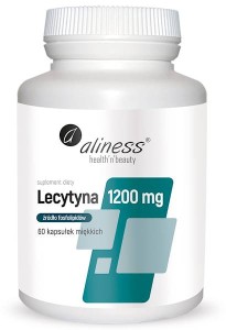 Lecytyna 1200 mg 60 kapsułek - Aliness