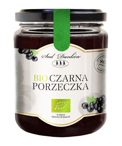 Czarna porzeczka 80% BIO 260 g - Sad Danków