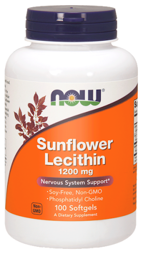 Sunflower Lecithin Lecytyna słonecznikowa 1200 mg - 100 kapsułek żelowych - Now