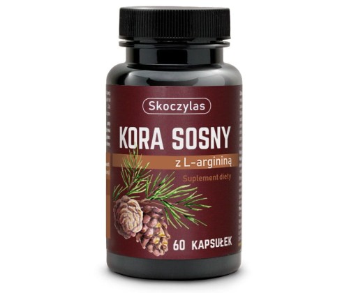Kora sosny z L-argininą - 60 kapsułek - Skoczylas