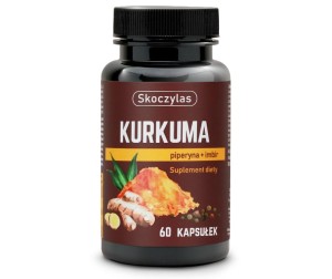 Kurkuma, piperyna, imbir, resweratrol i kwercetyna 60 kapsułek - Skoczylas
