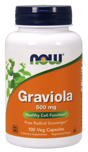 Graviola 500 mg - 100 kapsułek - Now