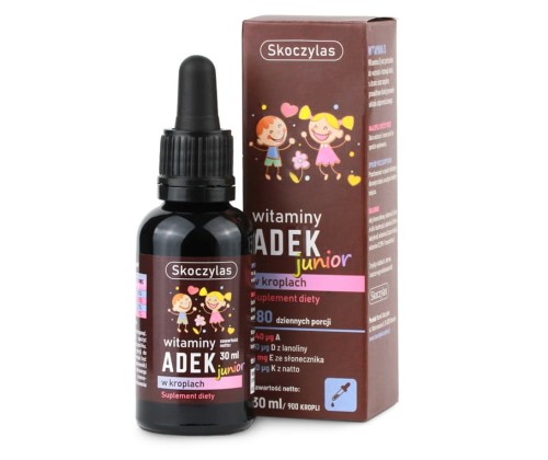 Witamina ADEK junior (witaminy A + D + E + K) 30 ml - Skoczylas