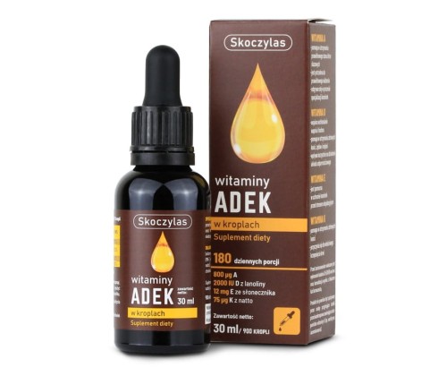 Witamina ADEK (witaminy A + D + E + K) 30 ml - Skoczylas