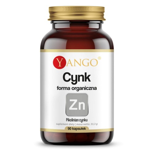 Cynk organiczny - 90 kapsułek roślinnych - Yango