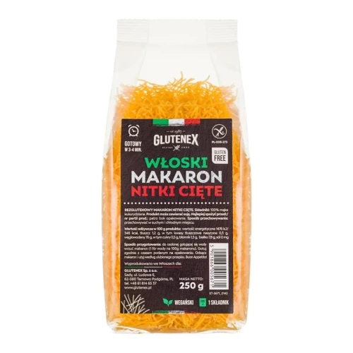 Włoski makaron nitki cięte bezglutenowy 250 g - Glutenex