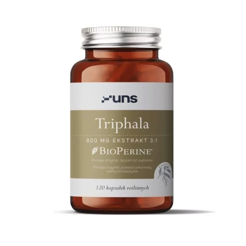 Triphala + Bioperine 120 kapsułek - UNS