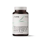 Glucosamine + Chondroitin + MSM + Vit. C Glukozamina, chondroityna, siarka i witamina C 120 kapsułek - UNS