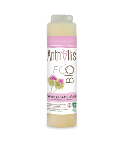 Szampon do włosów przetłuszczających się i z łupieżem łopian ECO BIO 250 ml - Anthyllis
