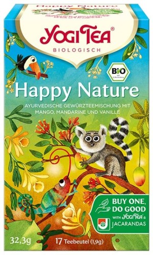 Herbatka Happy Nature na pomoc lasom deszczowym (saszetki) 17 x 1,9 g - Yogi Tea
