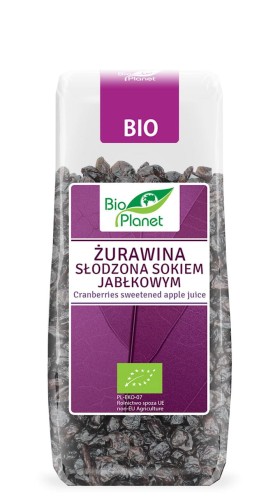 Żurawina słodzona sokiem jabłkowym EKO 100 g - Bio Planet