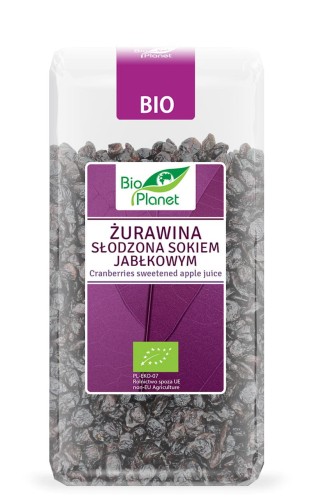 Żurawina słodzona sokiem jabłkowym EKO 400 g - Bio Planet