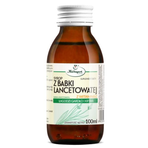 Syrop z babki lancetowatej z witaminą C 100 ml - Herbapol Kraków