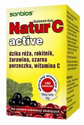 Natur C Active 500 mg - 100 tabletek - Sanbios