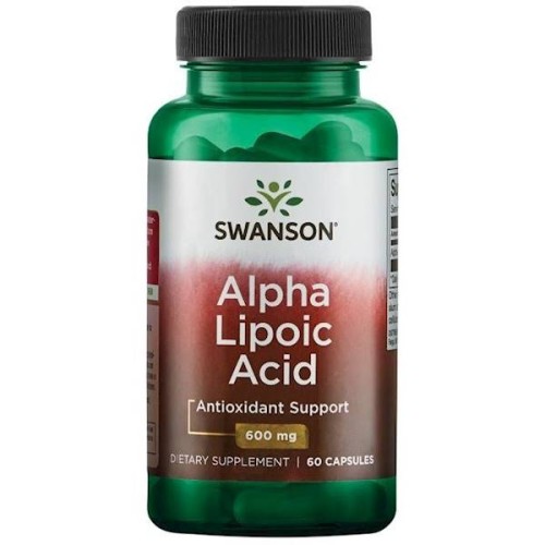 Ala Kwas Alfa Liponowy 600 mg - 60 kapsułek - Swanson