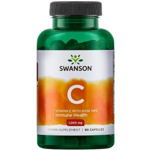 Witamina C 1000 mg + Dzika róża 90 kapsułek - Swanson