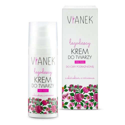 Łagodzący krem do twarzy na noc 50 ml - Vianek