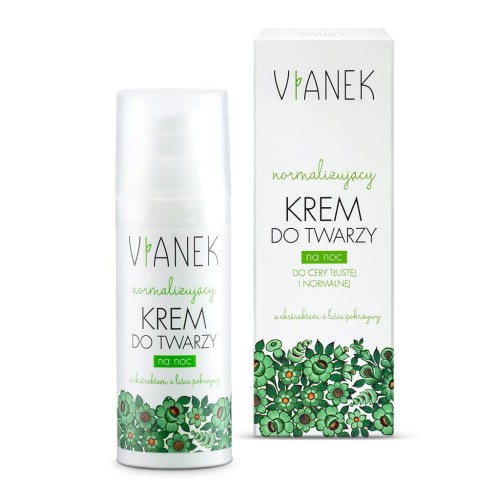 Normalizujący krem do twarzy na noc 50 ml - Vianek