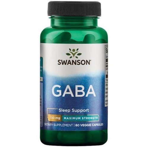 Gaba Forte 750 mg - 60 kapsułek - Swanson