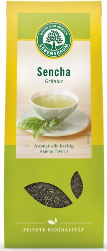 Herbata zielona Sencha liściasta BIO 75 g - Lebensbaum