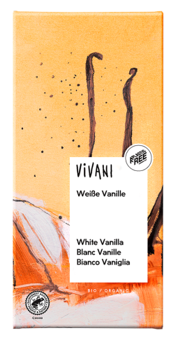 Czekolada biała z wanilią BIO 100 g - Vivani
