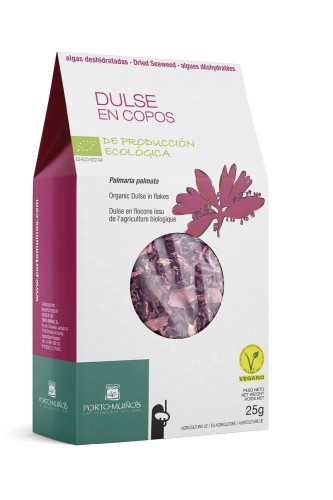 Ekologiczne algi morskie suszone Dulse BIO 25 g - Porto Muinos