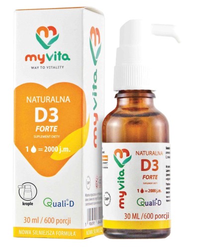 Witamina D3 2000 IU krople 30 ml - MyVita